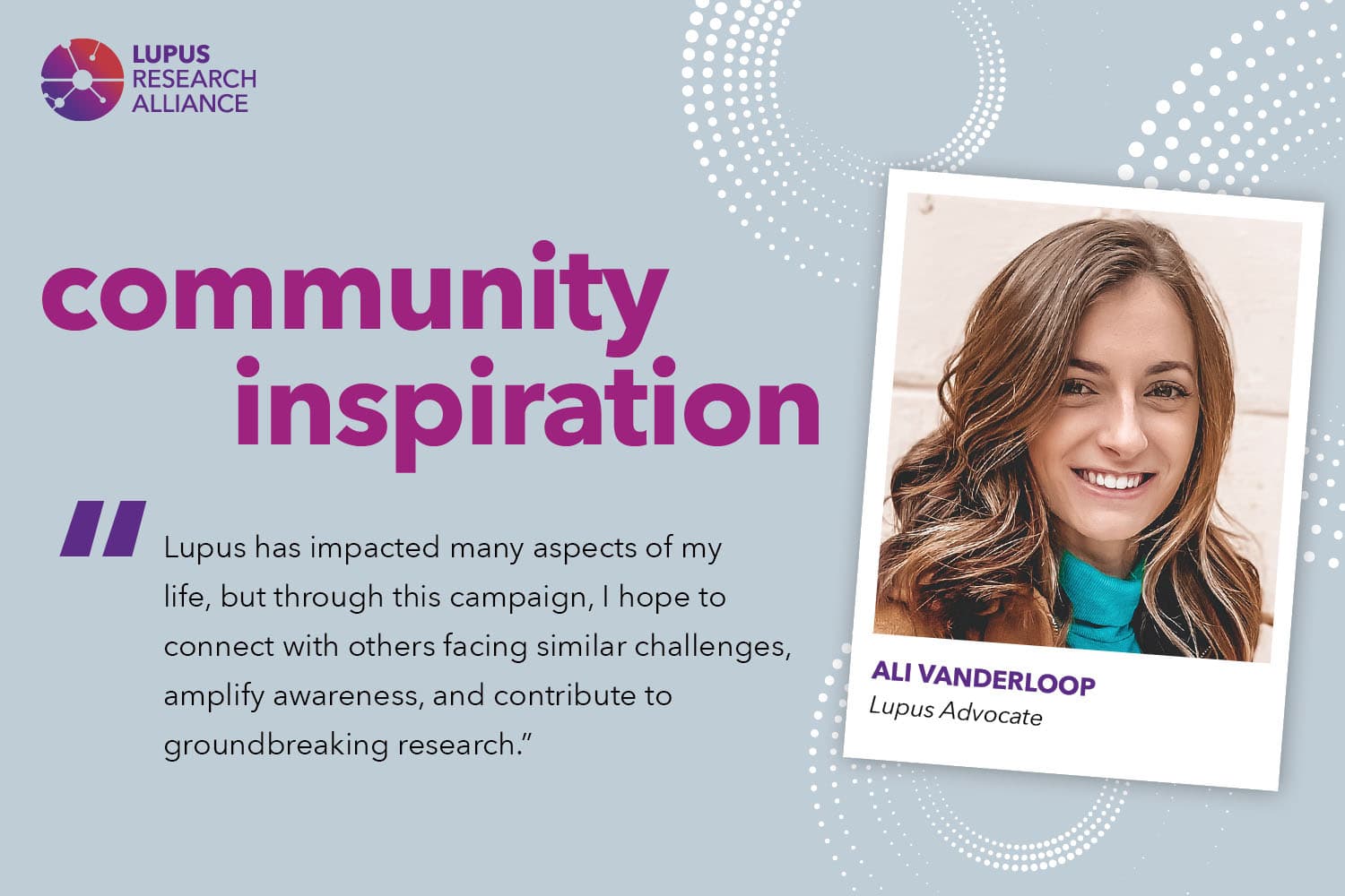 Community inspiration: Ali Vanderloop